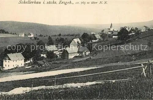 AK / Ansichtskarte Schellerhau Panorama Schellerhau