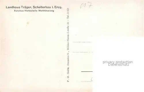 AK / Ansichtskarte Schellerhau Landhaus Traeger Schellerhau