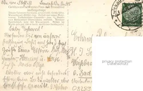 AK / Ansichtskarte Neustaedtel_Sachsen Strandbad Bergsee Filzteich Strandpromenade Neustaedtel_Sachsen