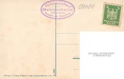 AK / Ansichtskarte Oberwiesenthal_Erzgebirge mit Unterwiesenthal Boehmisch Wiesenthal Sporthotel Fichtelberg Oberwiesenthal Erzgebirge