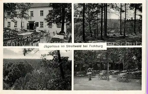 AK / Ansichtskarte Frohburg Walderholungsstaette Jaegerhaus im Streitwald Landschaftspanorama Frohburg