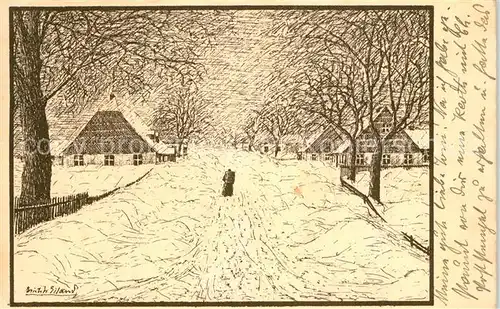 AK / Ansichtskarte Chemnitz Weg in die Einsamkeit 5. Blatt aus Reihe 1 Seele der Heimat von Erich W. Eiland Kuenstlerkarte Chemnitz