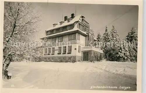 AK / Ansichtskarte Liberec Glockensteinbaude im Isergebirge Winterlandschaft Liberec
