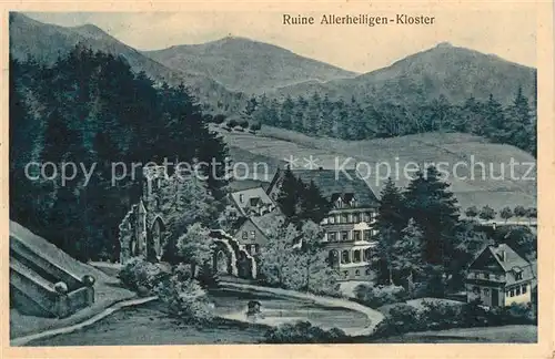 AK / Ansichtskarte Allerheiligen_Oppenau Hotel Allerheiligen Schwarzwald Allerheiligen_Oppenau