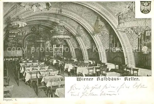 AK / Ansichtskarte Wien Wiener Rathauskeller Restaurant Wien