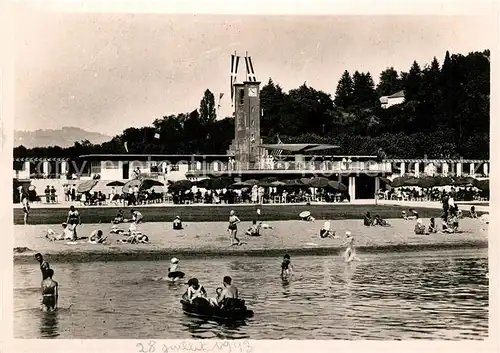AK / Ansichtskarte Aix les Bains La Plage Strand Aix les Bains