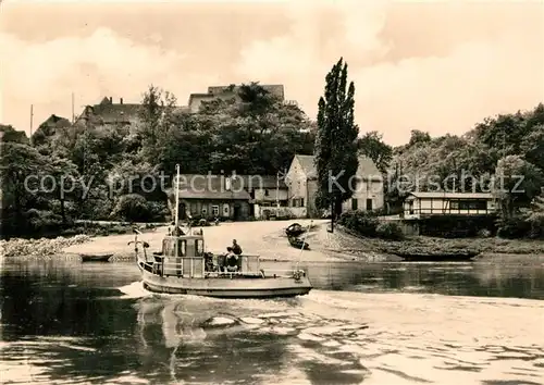 AK / Ansichtskarte Belgern_Elbe Faehre Belgern Elbe
