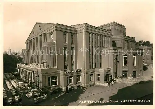 AK / Ansichtskarte Bad_Teplitz Schoenau Stadttheater Bad_Teplitz Schoenau