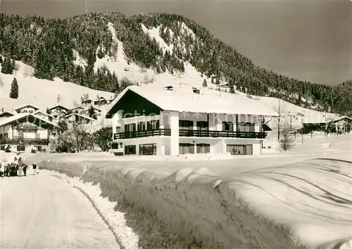 AK / Ansichtskarte Reit_Winkl Haus Krotky Priller Winter Reit_Winkl