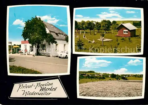 AK / Ansichtskarte Niederweiler_Eifel Privat Pension Mertes Niederweiler_Eifel