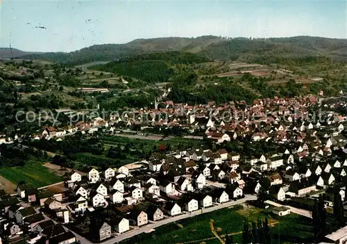 AK / Ansichtskarte Laudenbach_Bergstrasse Fliegeraufnahme Laudenbach_Bergstrasse