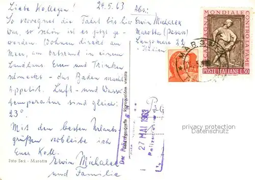 AK / Ansichtskarte Marotta Piazza Roma Marotta