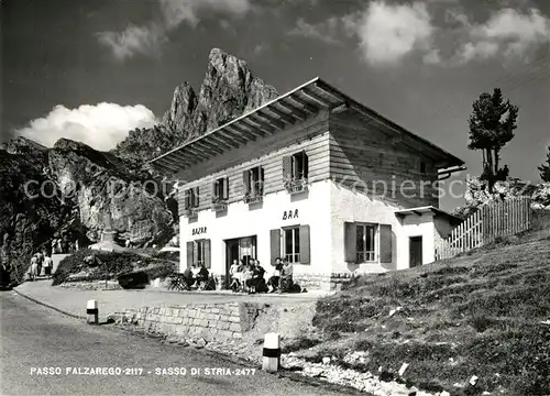AK / Ansichtskarte Sasso_di_Stria Passo Falzarego Bar  Sasso_di_Stria