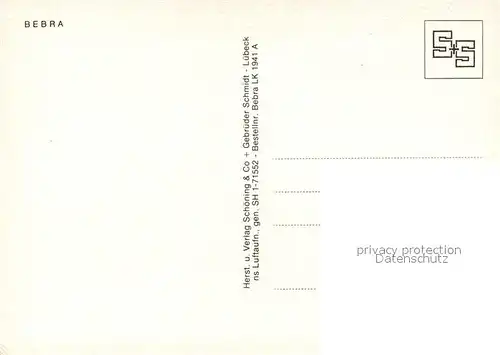 AK / Ansichtskarte Bebra Fliegeraufnahme Bebra