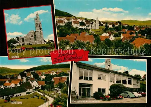 AK / Ansichtskarte Kombach Kirche Panorama Dorfgemeinschaftshaus Kombach