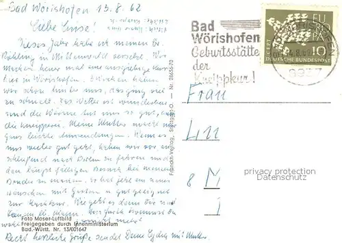 AK / Ansichtskarte Bad_Woerishofen Fliegeraufnahme Bad_Woerishofen