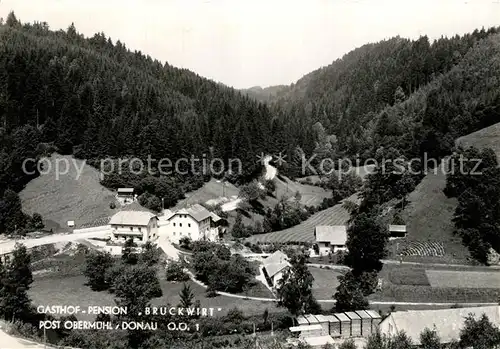 AK / Ansichtskarte Obermuehl_Donau Gasthof Pension Bruckwirt Obermuehl Donau