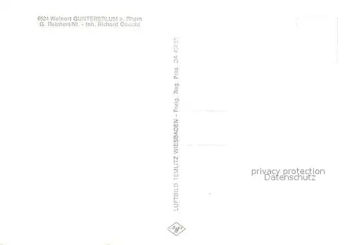 AK / Ansichtskarte Guntersblum Fliegeraufnahme Guntersblum