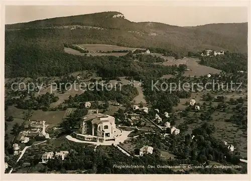 AK / Ansichtskarte Dornach_SO Fliegeraufnahme Goetheanum Gempenstollen Dornach_SO