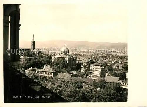 AK / Ansichtskarte Bad_Teplitz Schoenau Stadtpanorama Bad_Teplitz Schoenau