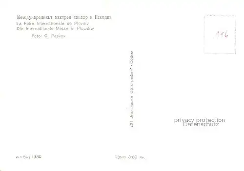 AK / Ansichtskarte Plovdiv Stadtpanorama Plovdiv