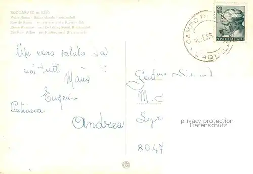 AK / Ansichtskarte Roccaraso Viale Roma Sullo sfondo Rivis Roccaraso