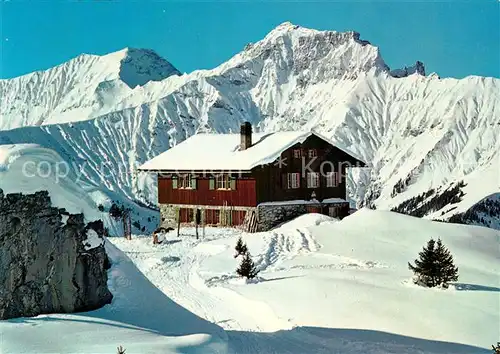 AK / Ansichtskarte Albristhorn Ski und Ferienheim Elsigen des Skiclubs Frutigen Albristhorn