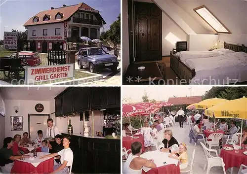 AK / Ansichtskarte Csopak Gasthof zum Roten Brunnen Bar Terrasse Gaestezimmer Csopak