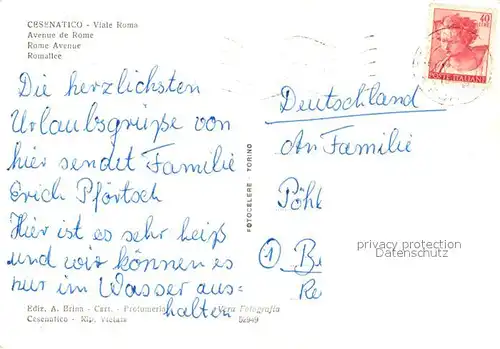 AK / Ansichtskarte Cesenatico Viale Roma Cesenatico