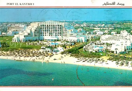 AK / Ansichtskarte Port_El Kantaoui Fliegeraufnahme mit Hotel Marhaba International Port El Kantaoui