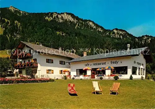 AK / Ansichtskarte Niederwaengle Cafe Restaurant Fredy Niederwaengle