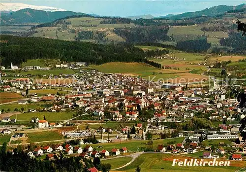 AK / Ansichtskarte Feldkirchen_Kaernten Fliegeraufnahme mit Waiern und Nockgebiet Feldkirchen Kaernten