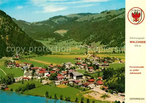 AK / Ansichtskarte Walchsee_Tirol Fliegeraufnahme Walchsee Tirol