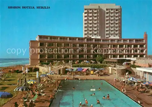 AK / Ansichtskarte Herzlia Sharon Hotels Schwimmbad Herzlia