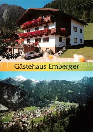 AK / Ansichtskarte Mayrhofen_Zillertal Gaestehaus Emberger Panorama Mayrhofen_Zillertal