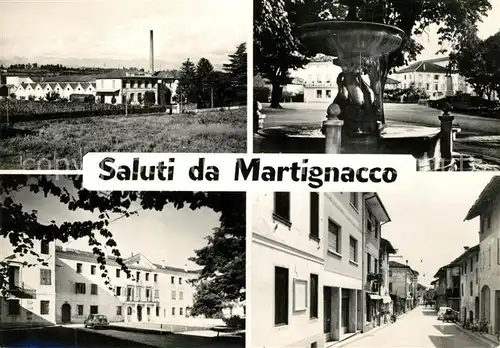 AK / Ansichtskarte Martignacco Teilansichten Brunnen 