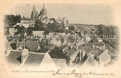 AK / Ansichtskarte Loches_Indre_et_Loire Panorama Loches_Indre_et_Loire