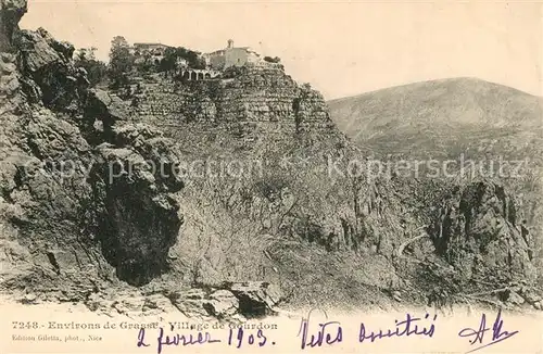 AK / Ansichtskarte Grasse_Alpes_Maritimes Village de Gourdon Grasse_Alpes_Maritimes