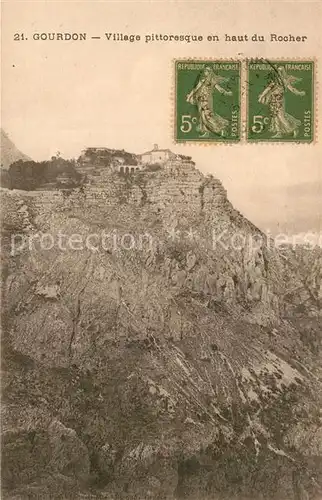 AK / Ansichtskarte Gourdon_Alpes Maritimes Panorama Gourdon Alpes Maritimes