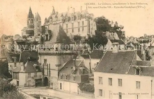 AK / Ansichtskarte Loches_Indre_et_Loire Chateau  Loches_Indre_et_Loire