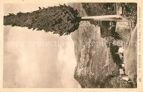 AK / Ansichtskarte Gourdon_Alpes Maritimes Route de Vence  Gourdon Alpes Maritimes
