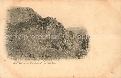 AK / Ansichtskarte Gourdon_Alpes Maritimes Panorama Gourdon Alpes Maritimes