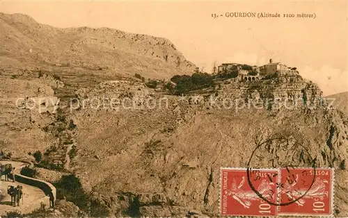 AK / Ansichtskarte Gourdon_Alpes Maritimes Panorama Gourdon Alpes Maritimes