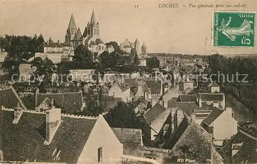 AK / Ansichtskarte Loches_Indre_et_Loire Panorama Loches_Indre_et_Loire