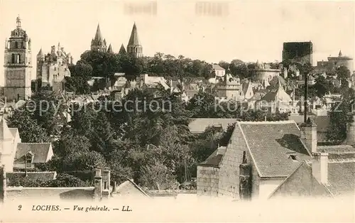 AK / Ansichtskarte Loches_Indre_et_Loire Panorama Loches_Indre_et_Loire