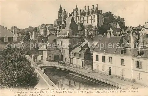AK / Ansichtskarte Loches_Indre_et_Loire Panorama  Loches_Indre_et_Loire