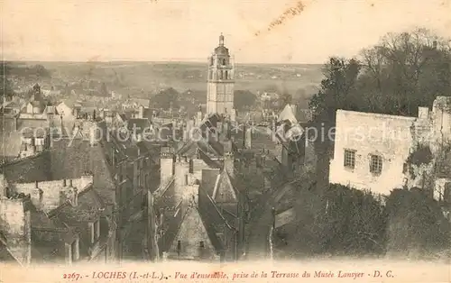 AK / Ansichtskarte Loches_Indre_et_Loire Panorama  Loches_Indre_et_Loire