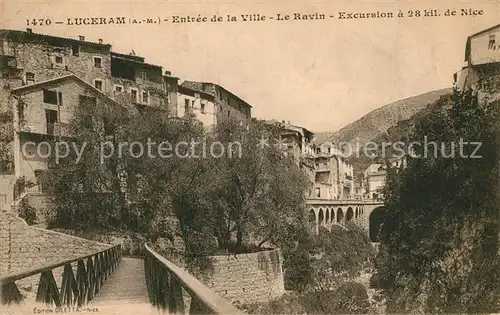 AK / Ansichtskarte Luceram Ville Le Ravin  Luceram