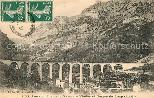 AK / Ansichtskarte Gorges_Loup_Alpes Maritimes Viaduc Gorges_Loup