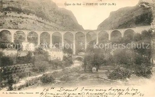 AK / Ansichtskarte Gorges_Loup_Alpes Maritimes Pont  Gorges_Loup